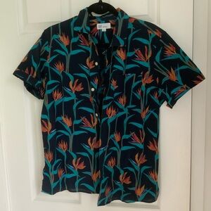 GAP Black and Orange Casual Button Down Shirt